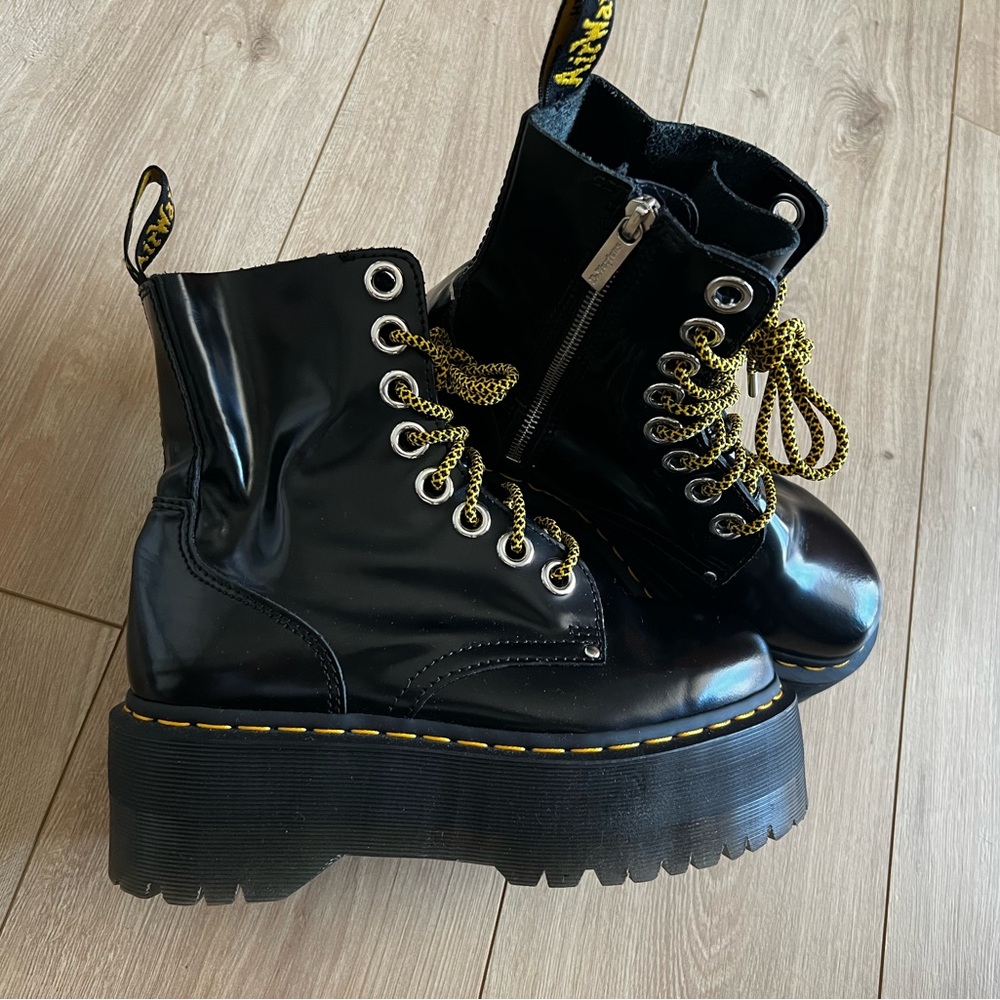 Dr Marten platform boots